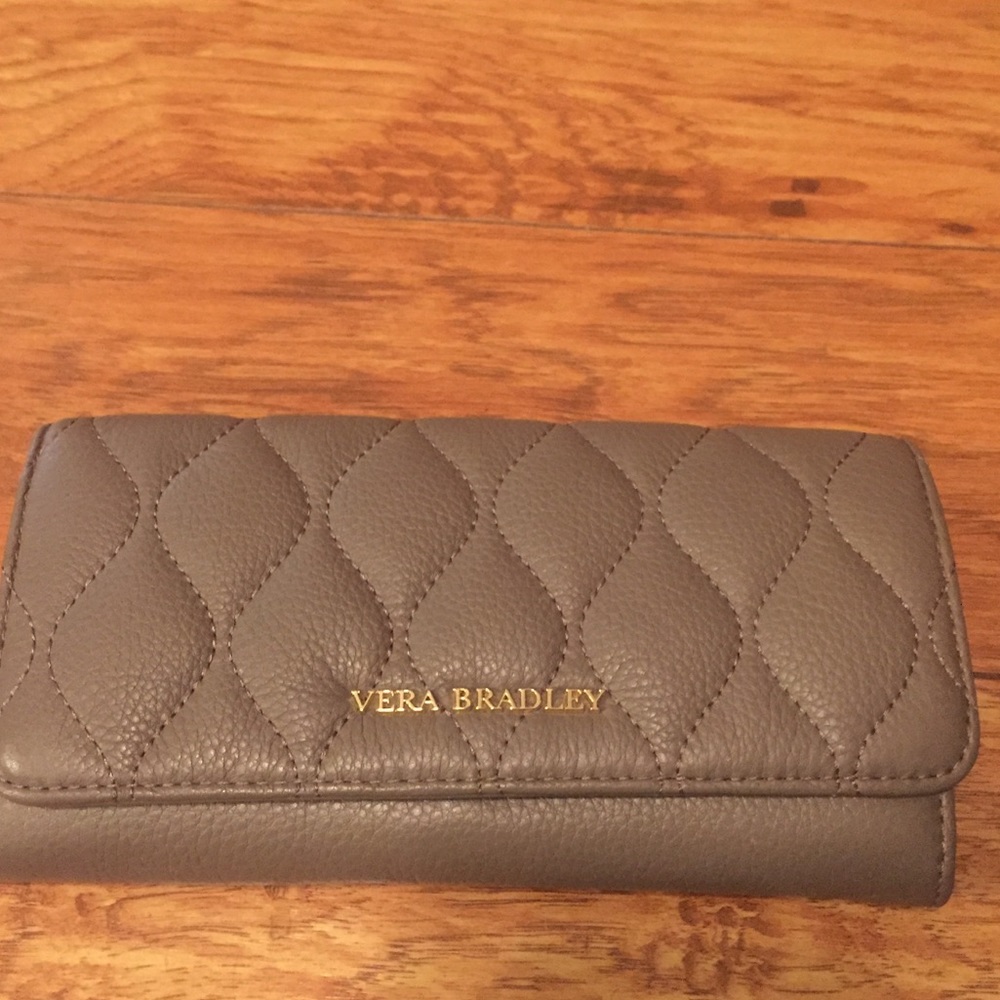 Vera Bradley quilted leather Audrey wallet